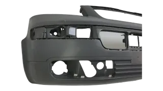 Original VW T5 Stoßstange Frontschürze Dunkelgrau Genarbt Vorne 7H0807101 - Bild 2