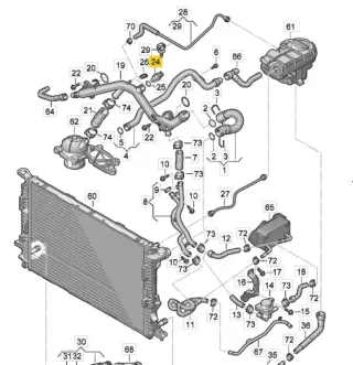 Original Volkswagen Audi Seat Skoda Kühlmitteltemperatur Sensor 06A919501A - Bild 3