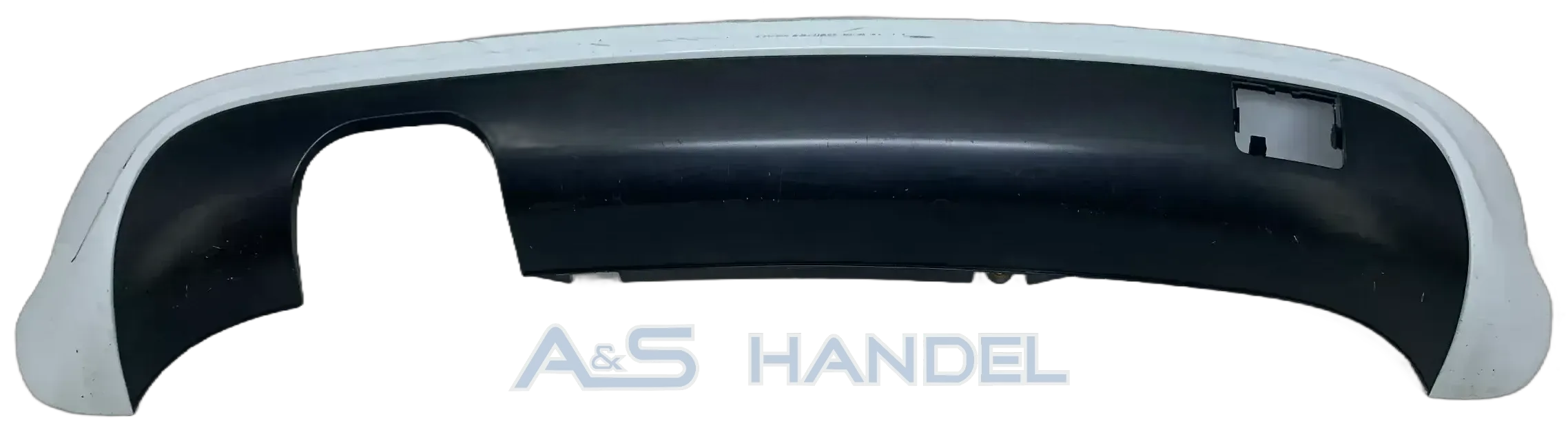 Original Audi A3 8P Spoiler Diffusor Heckstoßstange Weiß Grau Hinten 8P4807521E - Bild 1