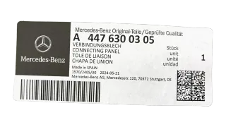 NEU - Original Mercedes Benz VITO Viano Tourer W447 Verbindungsblech A4476300305 - Bild 5