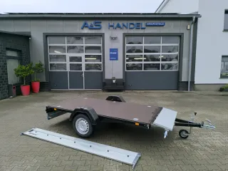 Zaslaw 265 SU ALU schwarz Kipper 750 kg Anhänger Tieflader 265x132x35 LED Alutrailer - Bild 6