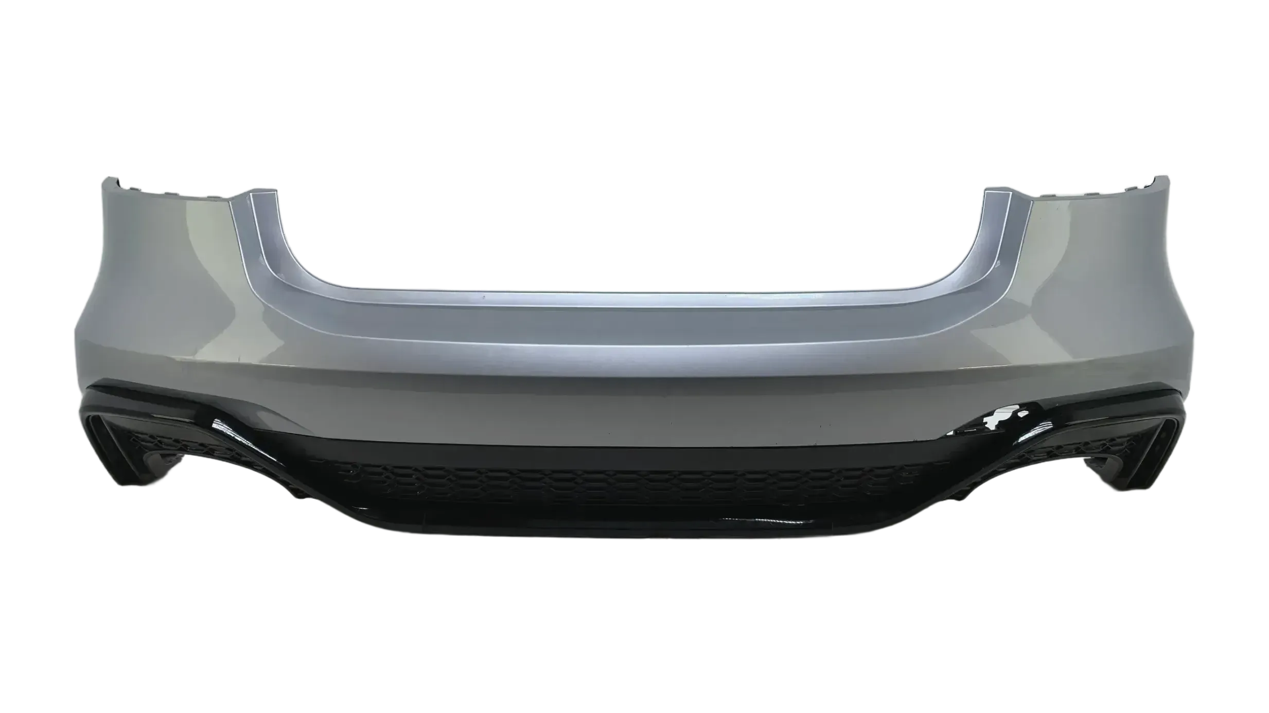 Original Audi RS7 C8 Heckstoßstange Silber mit Diffusor hinten 4K8807511K - Bild 1