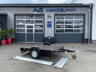 Zaslaw 235 SU ALU schwarz Kipper 750 kg Anhänger Tieflader 235x132x35 LED Alutrailer - Bild 7