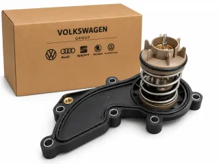 Original VW Audi A4 A5 A6 A7 A8 Q5 Q7 Kühlmittelregler Thermostat 06E121111AT - Bild 1