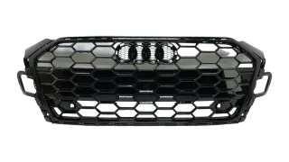 Original AUDI A5 8W Facelift S-Line Kühlergrill Front Grill Schwarz 8W6853651BL - Bild 1