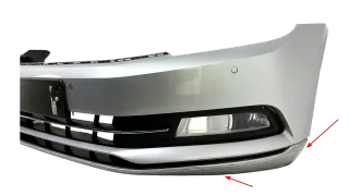 Original VW Passat B8 Stoßstange + PDC Sensor + Kabel + Nebelli. Vorne 3G080722 - Bild 4