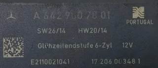 Original Mercedes ML W164 W166 OM642 Glühzeitsteuergerät Steuergerät A6429007801 - Bild 5