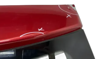 Original Audi A3 8P Heckklappe Hinten Rot mit Kabelbaum + Scheibe - Bild 5