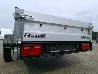Zaslaw 265 SU ALU schwarz Kipper 750 kg Anhänger Tieflader 265x132x35 LED Alutrailer - Bild 10