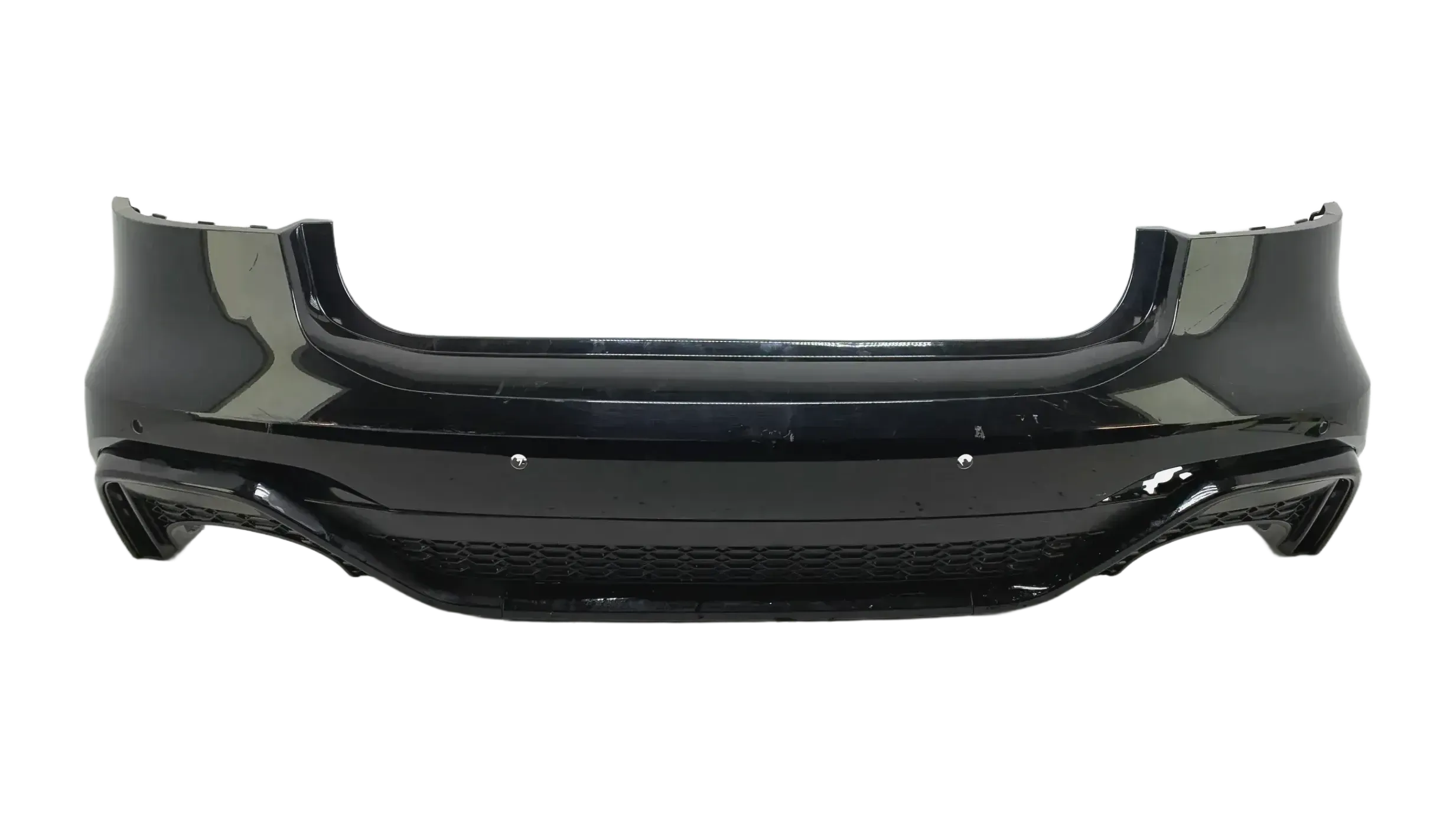 Original Audi RS7 C8 Heckstoßstange Schwarz mit Diffusor hinten 4K8807511K - Bild 1