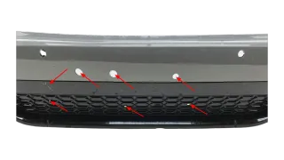 Original Audi RS6 C8 Heckstoßstange Grau mit Diffusor hinten  4K8807511J - Bild 4