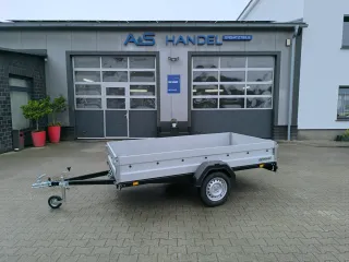 Zaslaw 265 SU ALU schwarz Kipper 750 kg Anhänger Tieflader 265x132x35 LED Alutrailer - Bild 2