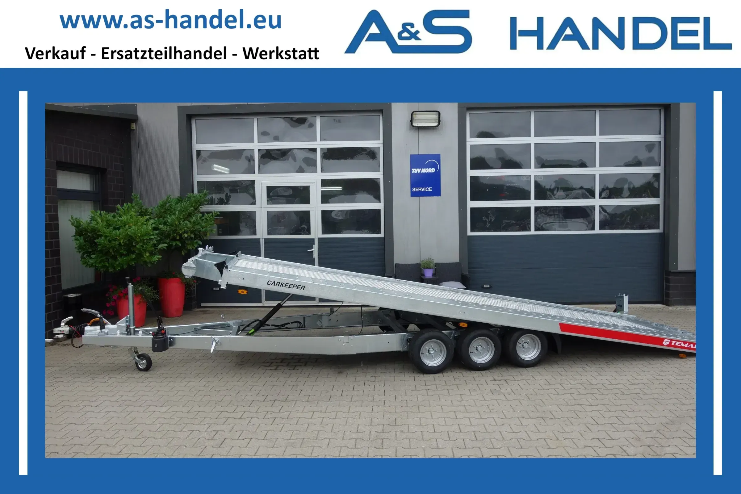 Temared 4820/3 3500kg Autotrailer Anhänger Autotransporter 4,8m - Bild 1