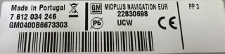 Original Opel Insignia Astra Zafira Radio Navigationssystem 1780969 7612034246 - Bild 5