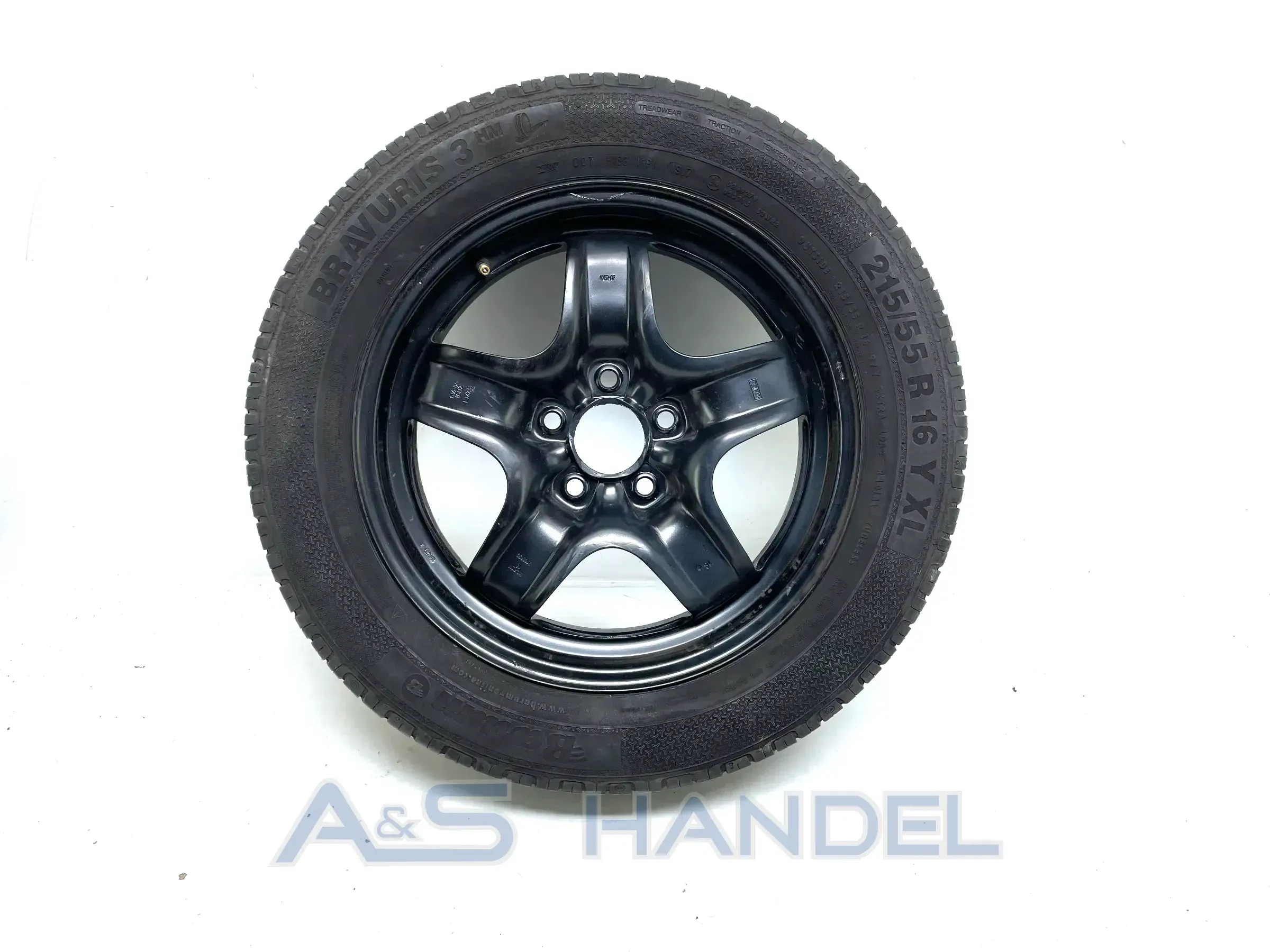 Original Opel Design Felge Stahlfelge 6,5Jx16H2 ET47,5 Reifen 215/55R16 2160859 - Bild 1