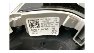 - NEU - Original Lederlenkrad Schaltwippen VW Golf 8 5H VIII 5H0419089FB Lenkrad - Bild 7