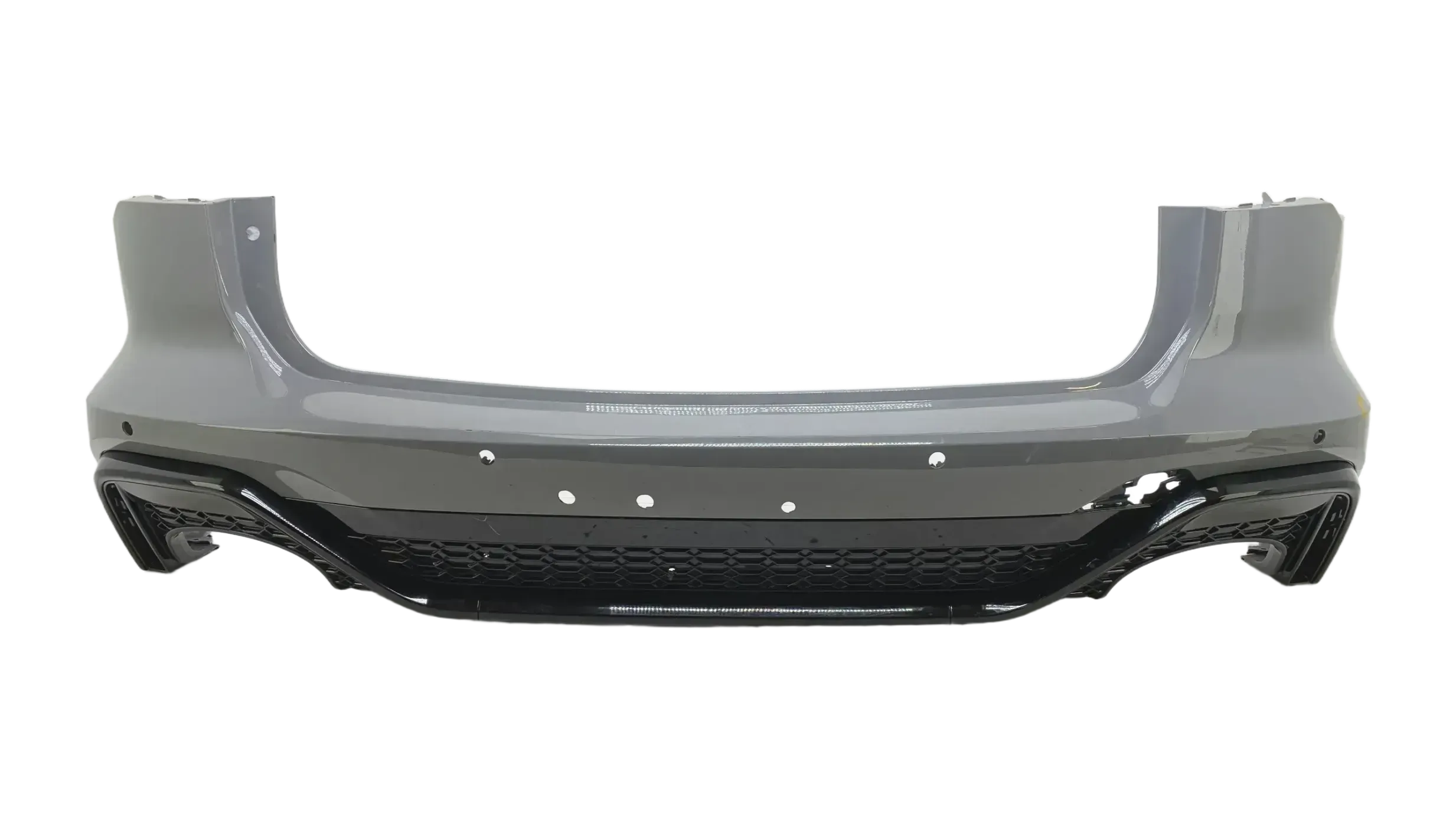 Original Audi RS6 C8 Heckstoßstange Grau mit Diffusor hinten  4K8807511J - Bild 1