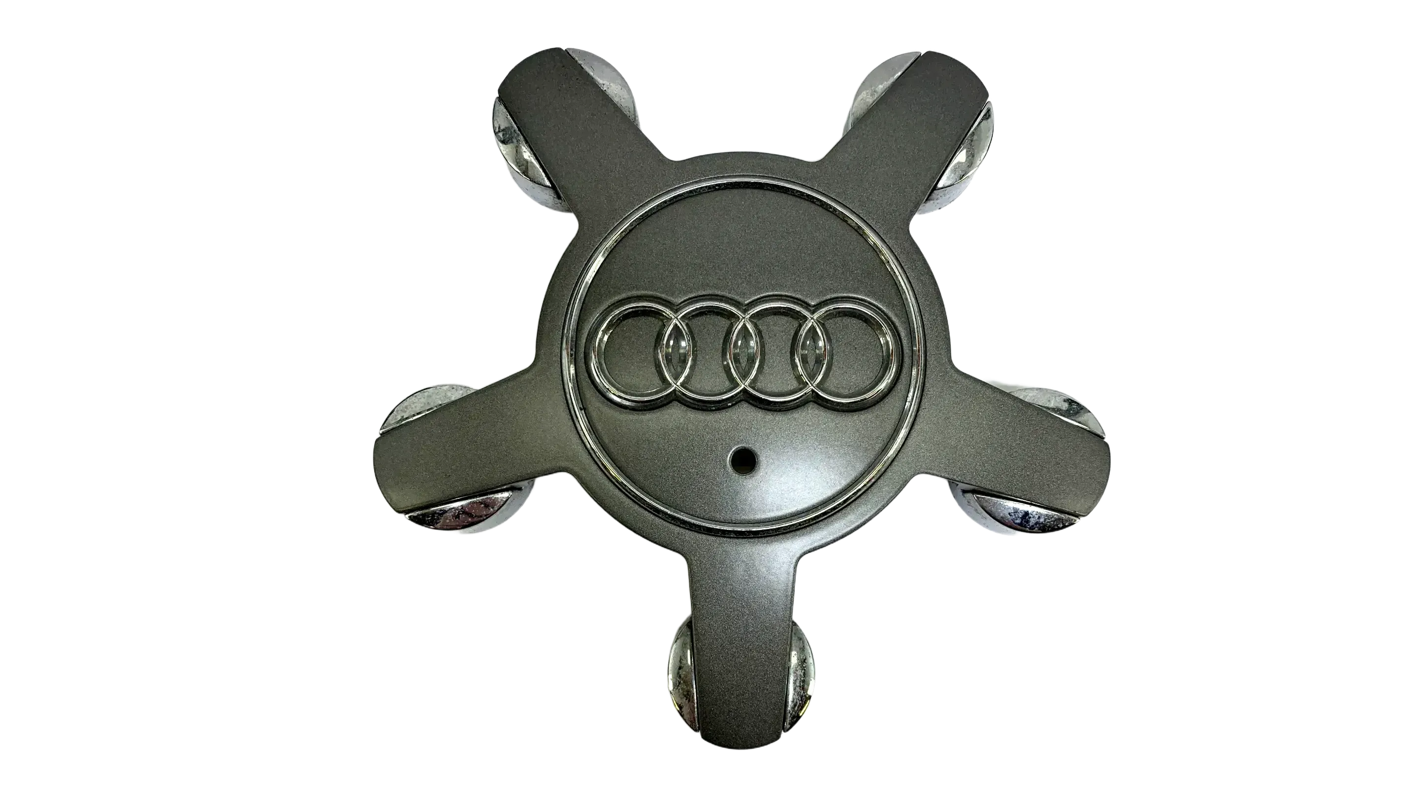 NEU Original Audi Nabendeckel Felgendeckel Radzierkappe Alufelge Grau 4F0601165 - Bild 1