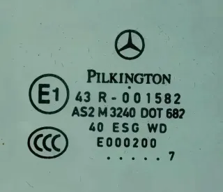 Original Mercedes Benz A-Klasse B-Klasse W169 W245 Türscheibe Türglas Pilington - Bild 2