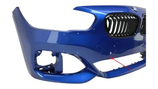 Original BMW 1 F20 F21 M Paket Facelift Stoßstange Blau PDC Nieren Vorne 8060283 - Bild 4