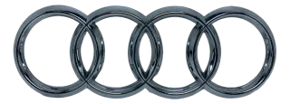NEU Original AUDI E-Tron Emblem Ringe Chrom Stoßstange Vorne 4KE853605 - Bild 1