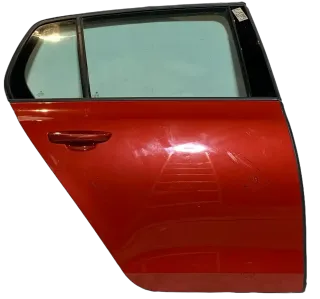 Original Volkswagen Golf 6 5K4 Tür Beifahrerseite Hinten Rechts Rot LAH3 - Bild 2