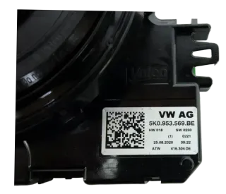 Orig. VW Audi Seat Skoda Lenkwinkelsensor Schleifring Steuergerät 5K0953569BE - Bild 2