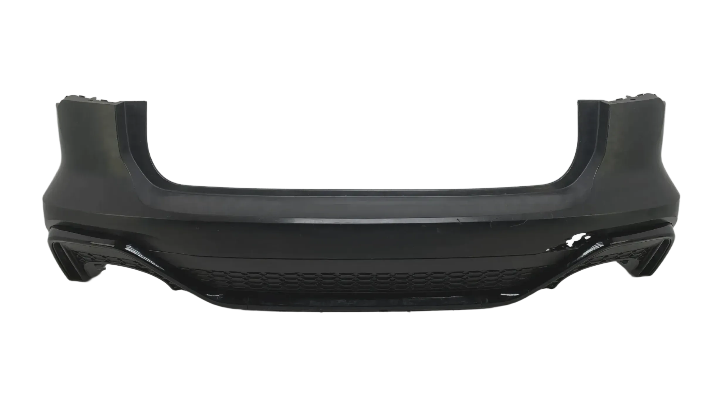 Original Audi RS6 C8 Heckstoßstange Schwarz mit Diffusor Hinten  4K8807511J - Bild 1
