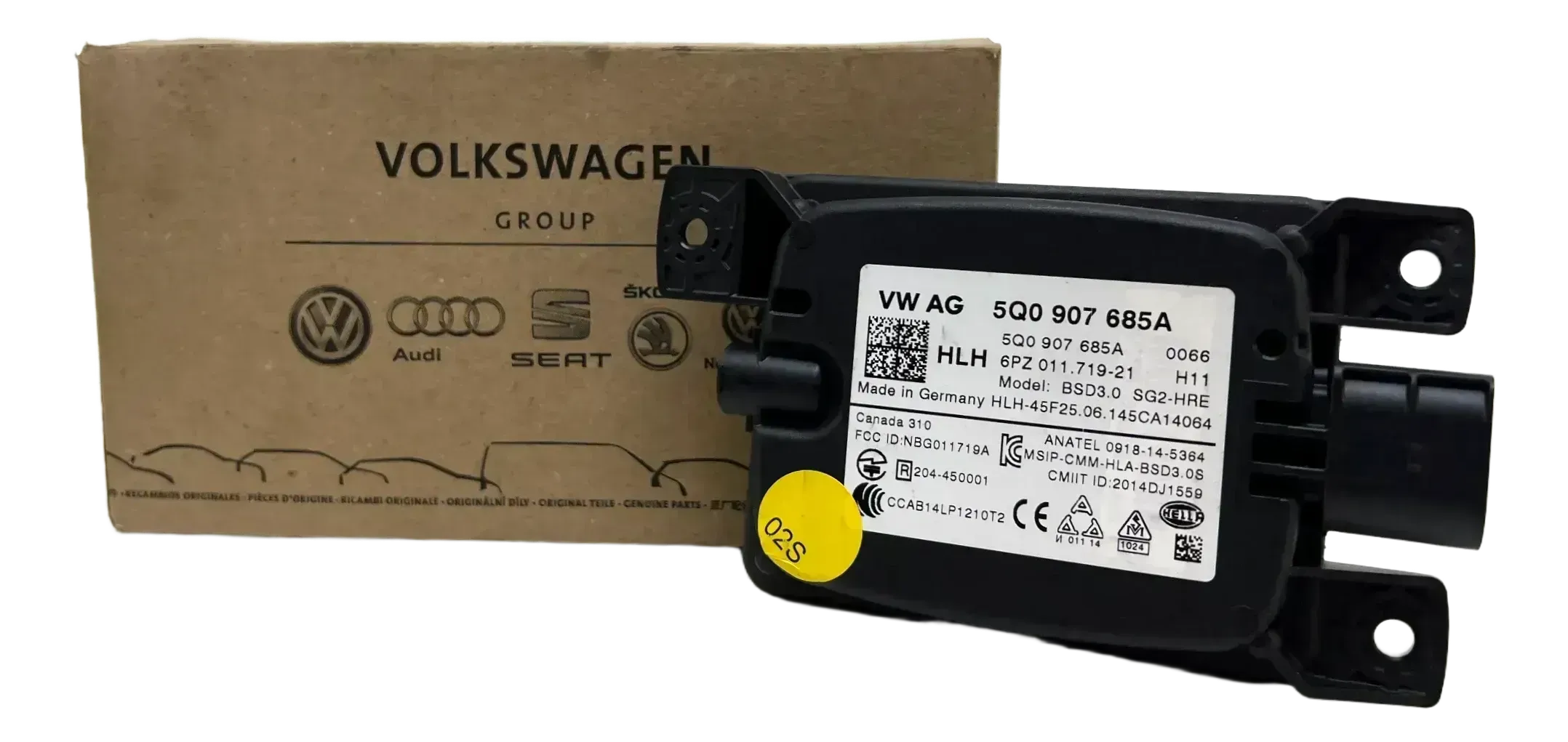 Original Volkswagen Seat Skoda Audi Totwinkel Assistent Steuergerät 5Q0907685A - Bild 1