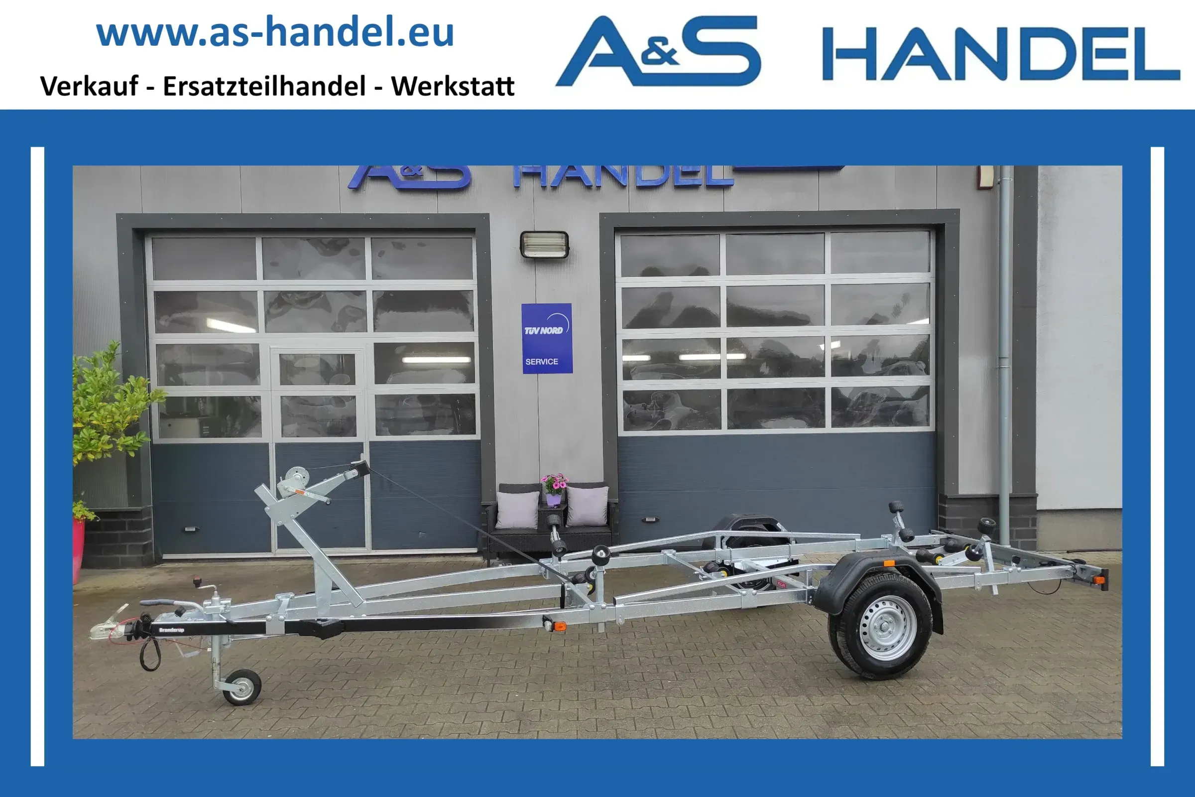 Bootsanhänger Brenderup Premium 1500kg Bootstrailer 201500B Boot - Bild 1