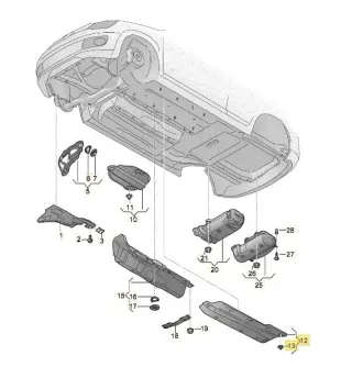 Original VW UP UP! Seat MII Skoda Citigo Unterbodenverkleidung rechts 1S0825202 - Bild 7
