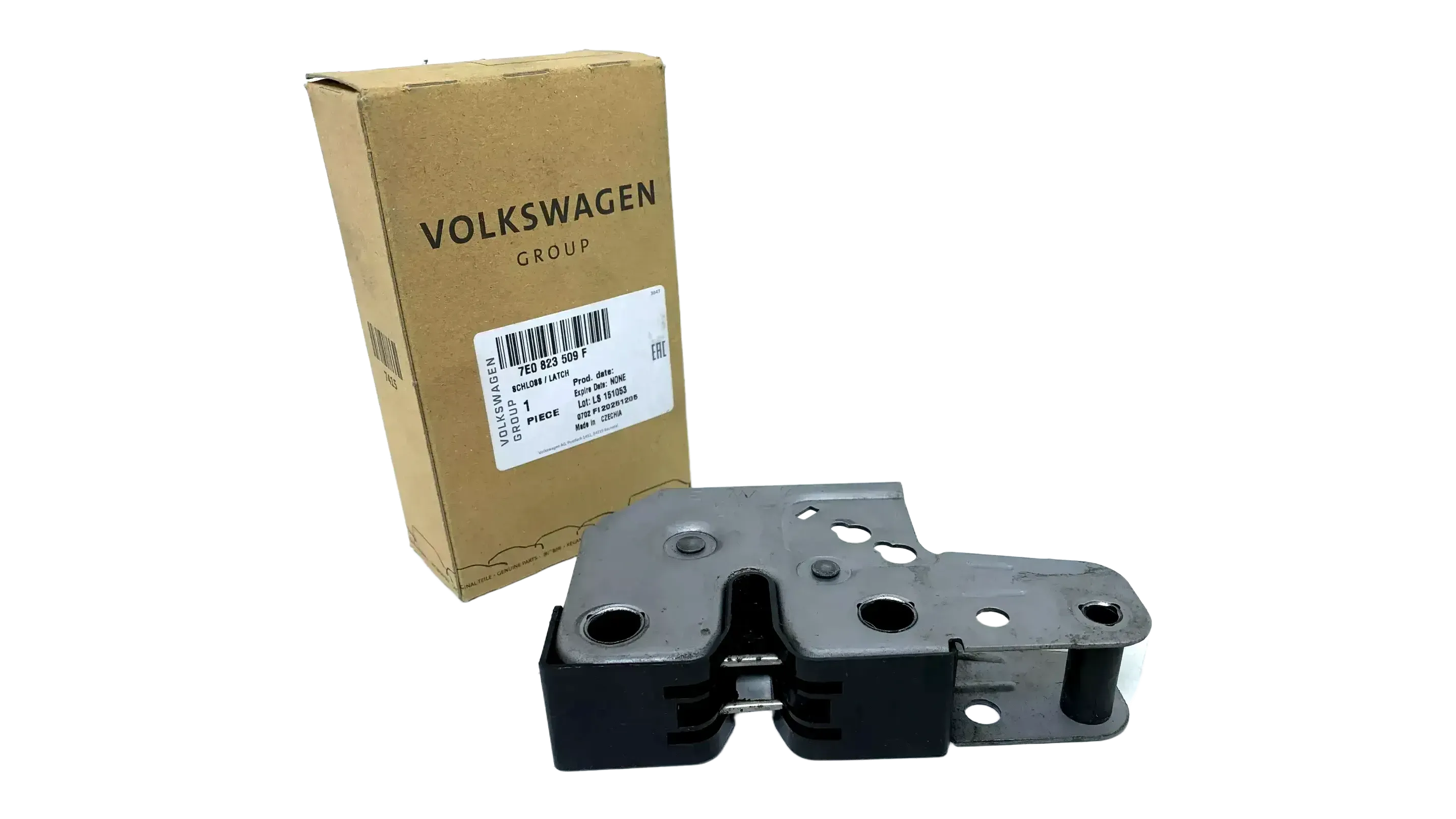 Original Volkswagen T6 Motorhaubenschloss Vorne 7E0823509F - Bild 1