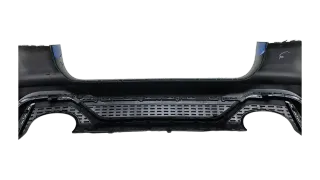 Original Audi RS6 C8 Heckstoßstange Silber mit Diffusor schwarz hinte 4K8807511J - Bild 6