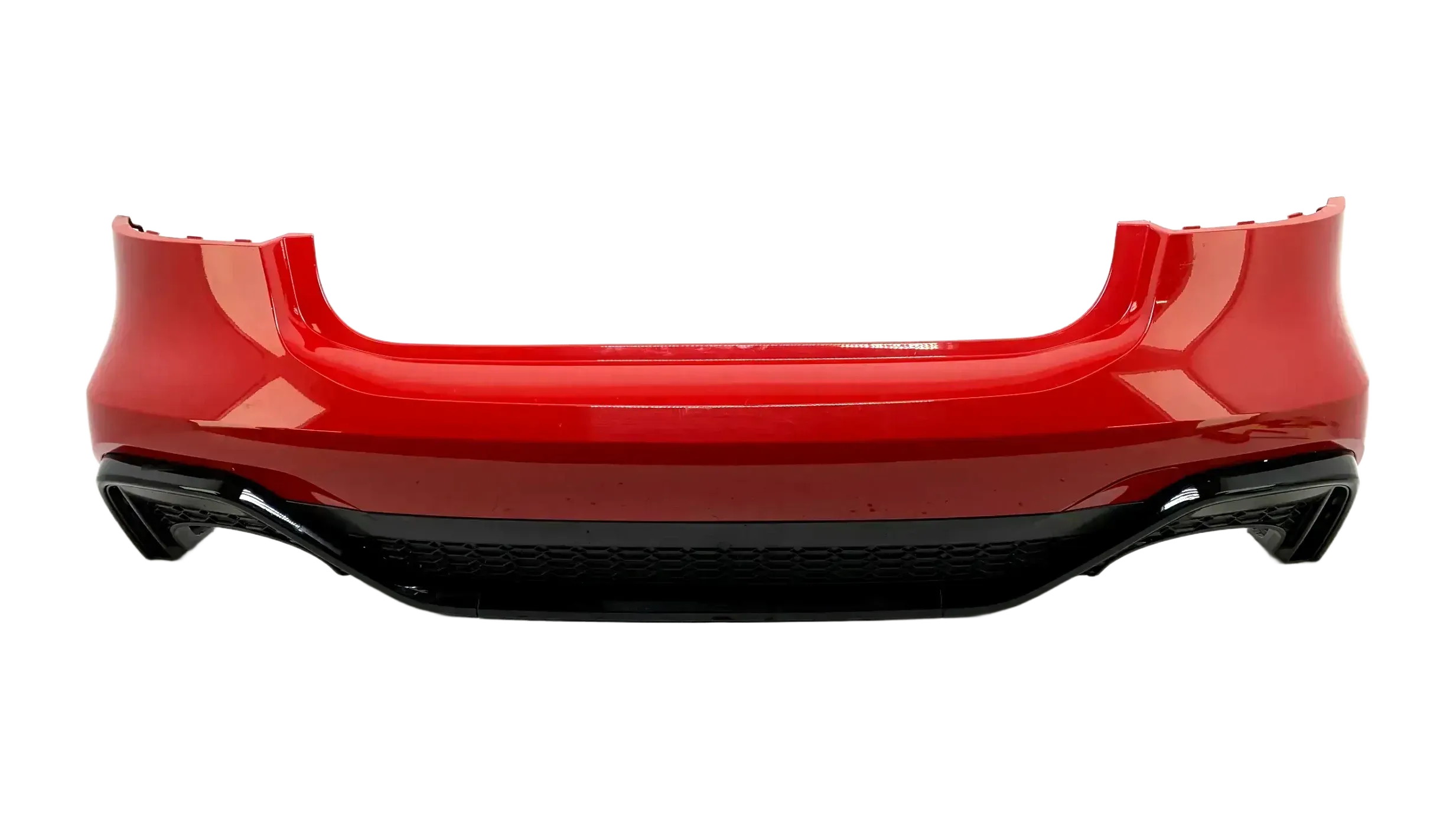 Original Audi RS7 C8 Heckstoßstange Rot mit Diffusor hinten 4K8807511K - Bild 1