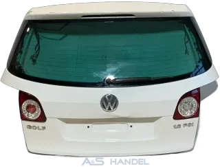 Original Volkswagen Golf 5 Plus 5M Heckklappe Kofferraum Weiss LC9A Hinten - Bild 1