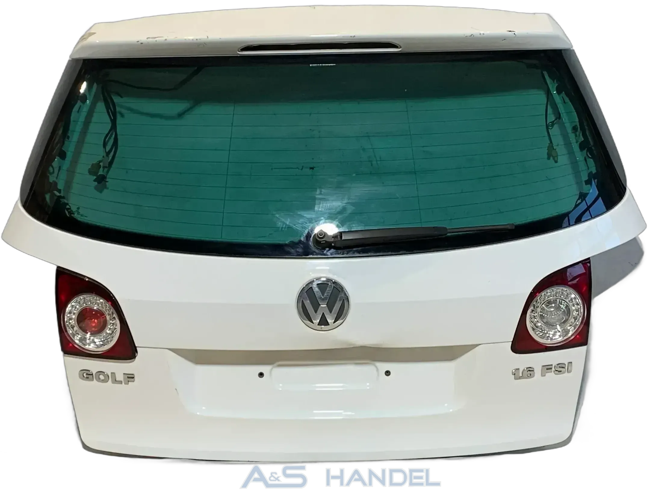 Original Volkswagen Golf 5 Plus 5M Heckklappe Kofferraum Weiss LC9A Hinten - Bild 1