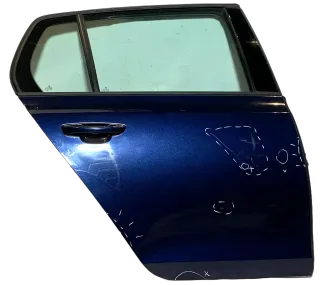 Original Volkswagen Golf 6 Tür Beifahrerseite Hinten Rechts Blau Metallic - Bild 2