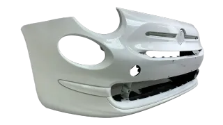 Original Fiat 500 Facelift Stoßstange Stoßfänger Stoßstange Vorne Weiß 735619476 - Bild 2