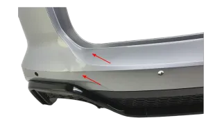 Original Audi RS6 C8 Heckstoßstange Silber mit Diffusor hinten 4K8807511J - Bild 4