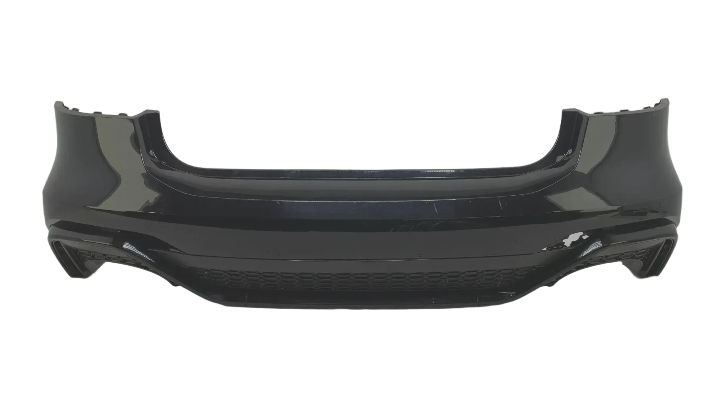 Original Audi RS7 C8 Heckstoßstange Schwarz mit Diffusor hinten  4K8807511K - Bild 1