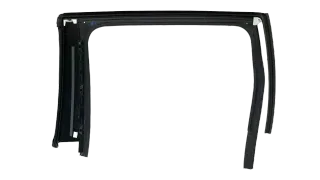 Original VW Touareg 7P Fenster Führungsrahmen Chrom + Leiste Tür HR 7P0839432L - Bild 5
