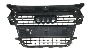 NEU Original Audi A1 8X Kühlergrill Stoßstange Steingrau Chrom 8X0853651 - Bild 2