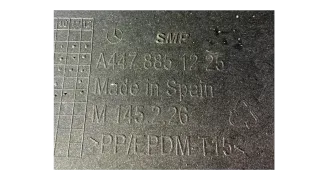 Original MB VITO W447 Stoßstange Stoßfänger 6xPDC Silber Hinten A4478851225 - Bild 8
