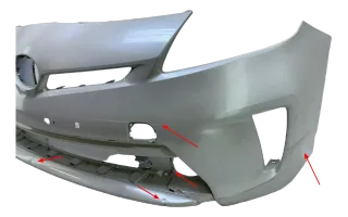 Original Toyota Prius III Stoßstange Silber Vorne 5211947510 - Bild 3