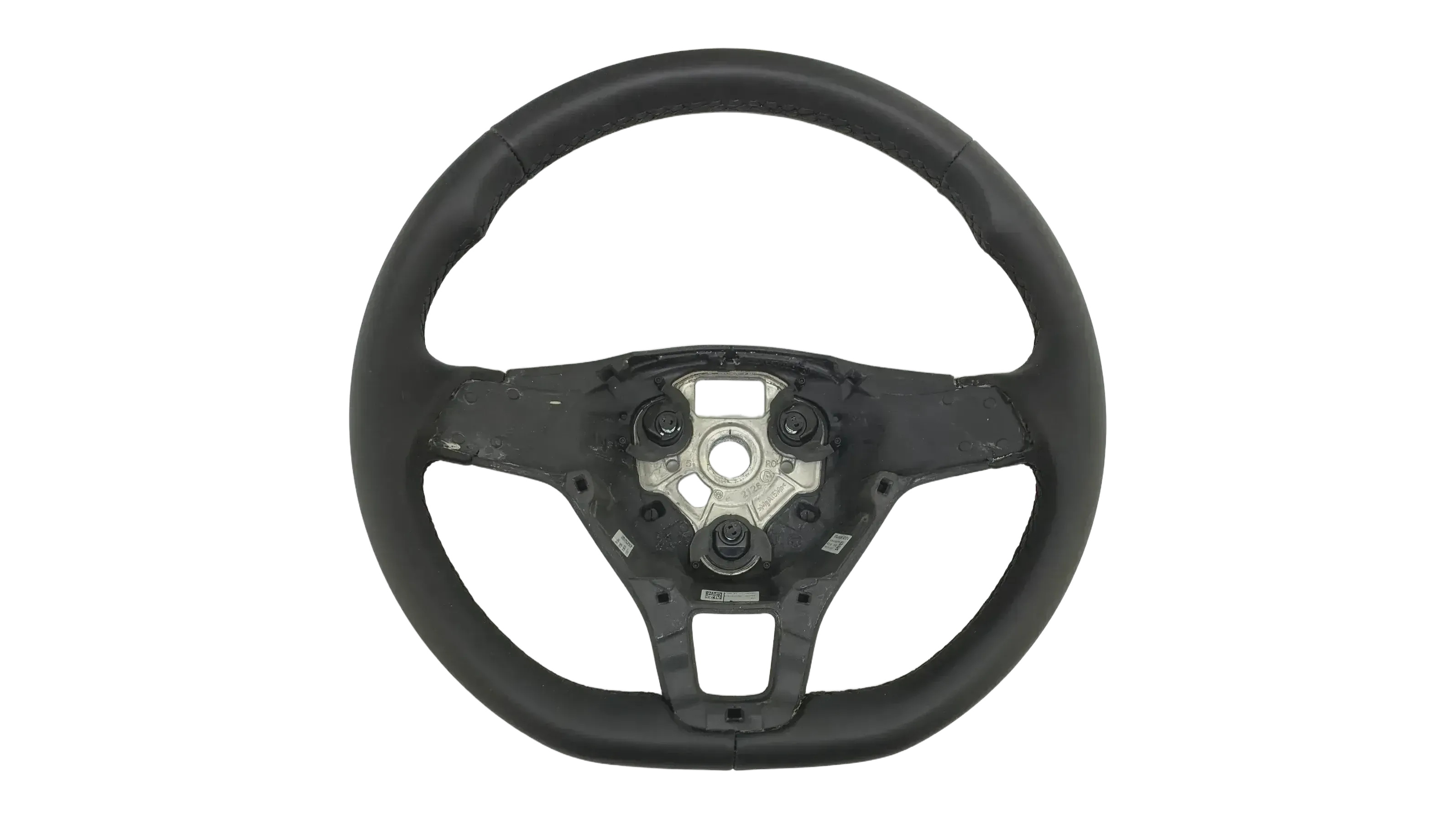 Original Lederlenkrad VW Caddy Polo Touran 5T 5TA419091AD *LEDER* - Bild 1